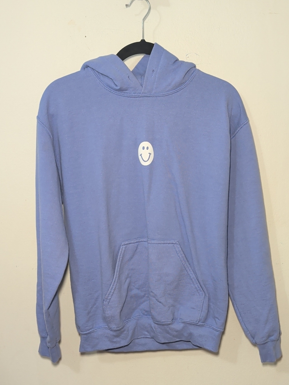 Gildan Light Purple Smiley Hoodie "Text Me When You Get Home" Unisex Size S